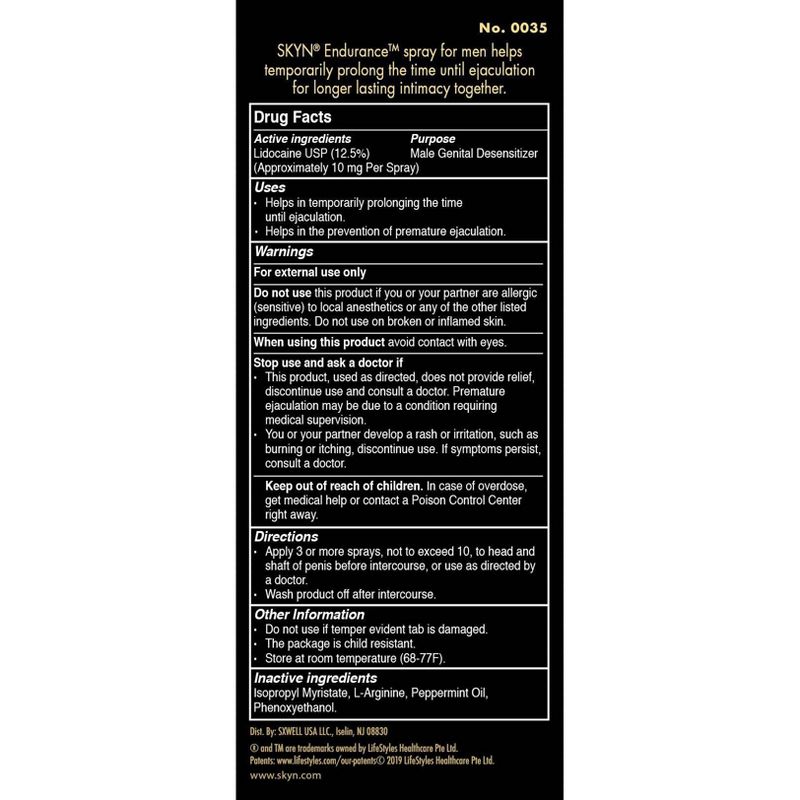 SKYN Endurance Delay Spray - 0.25 fl oz