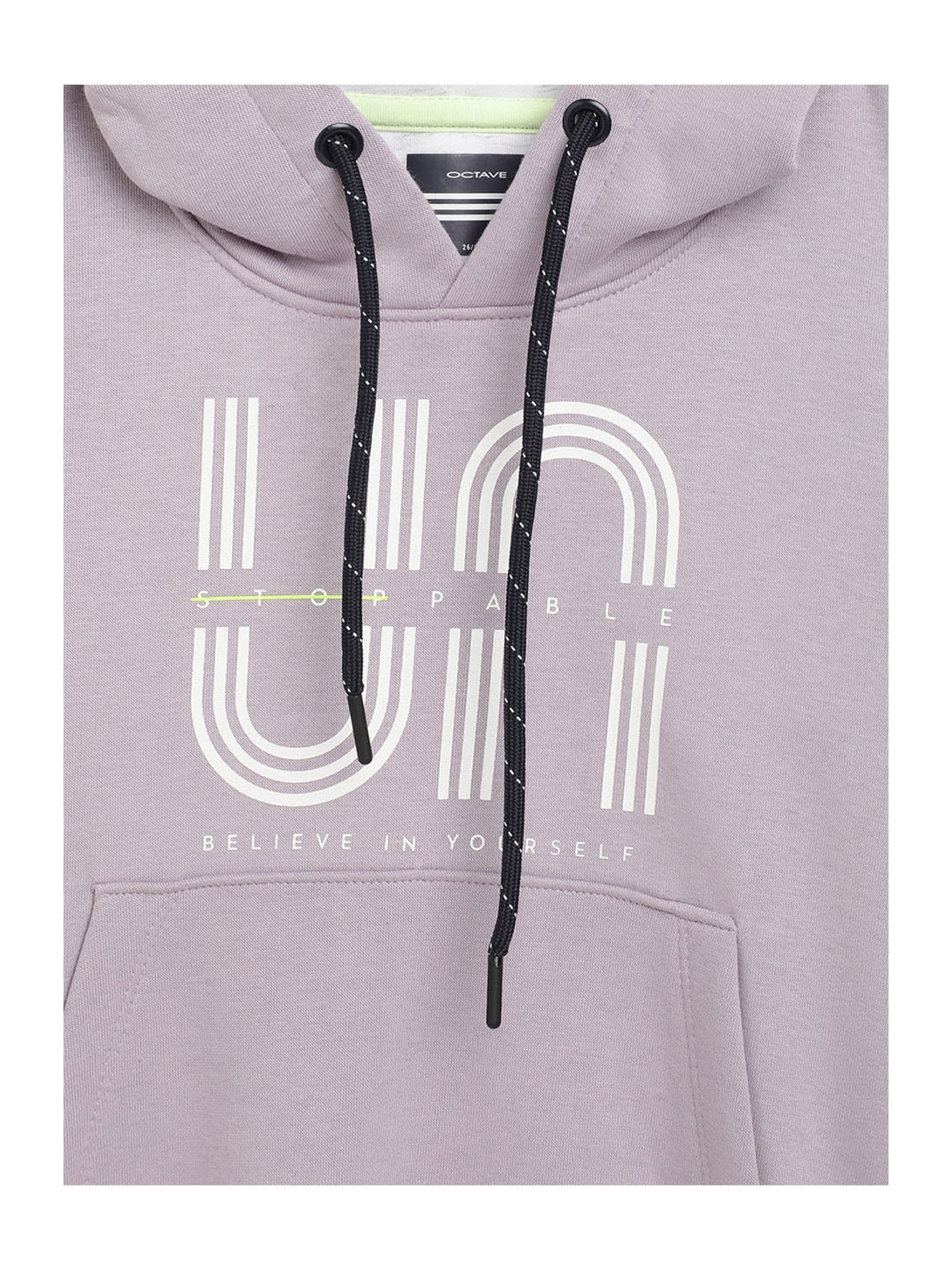 Octave Kids Purple Printed Full Sleeves Sweatshirt