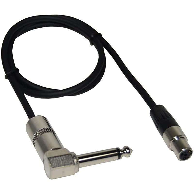 TA4F Mini Connector to 14 Right Angle Instrument Cable Works with Line6 Relay G50 G55 G90 Digital Wireless Guitar System TBP12 Transmitter 980330003
