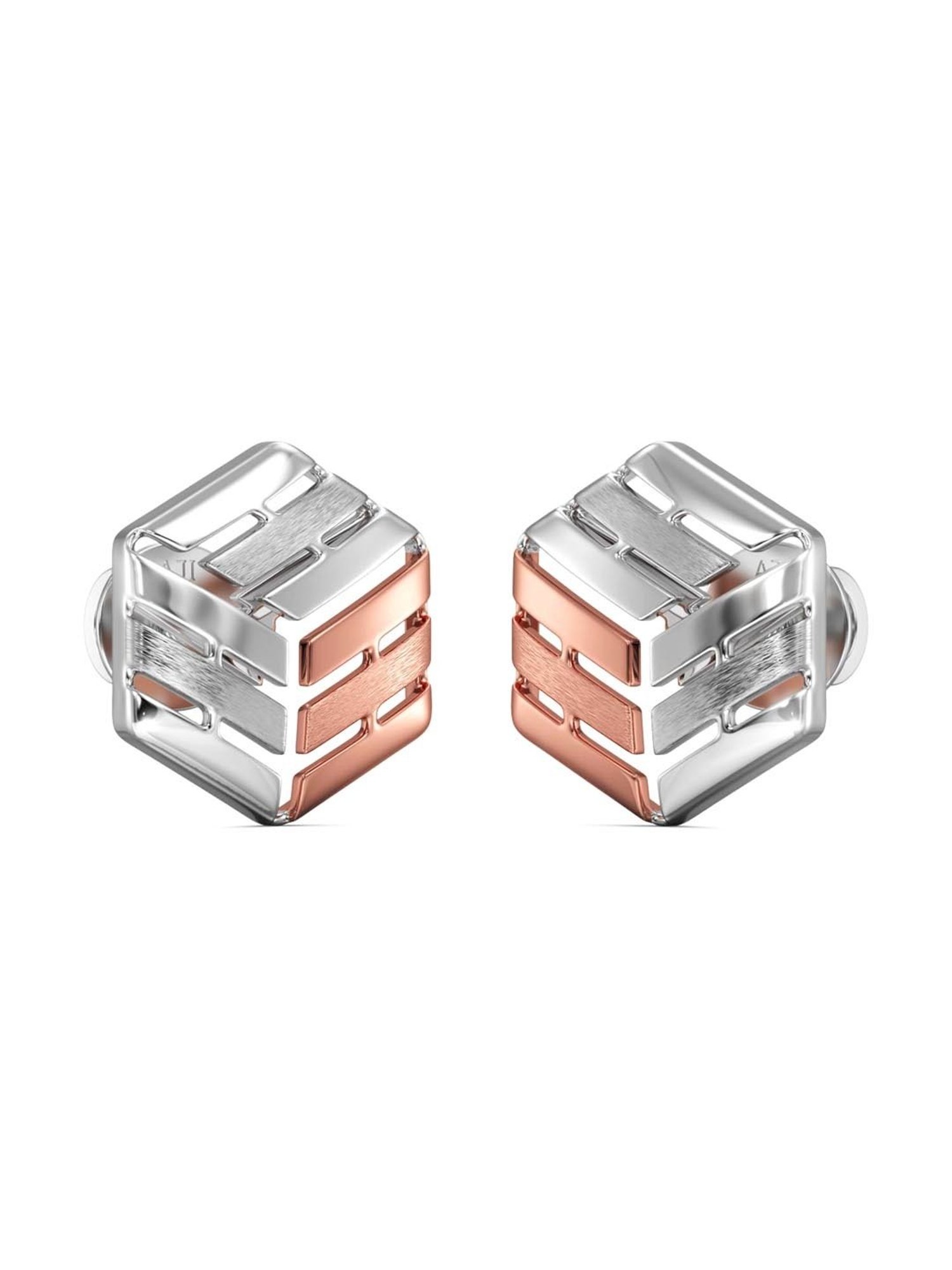Joyalukkas 950 Platinum Opulent & Rose Gold Earrings
