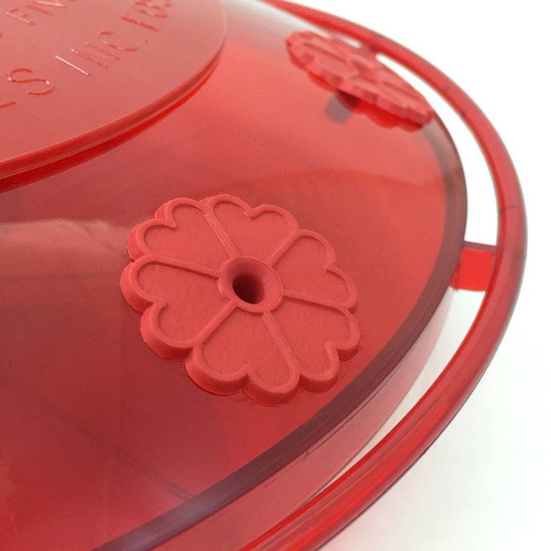 Droll Yankees Happy Eight 2 Hummingbird Feeder - White & Red