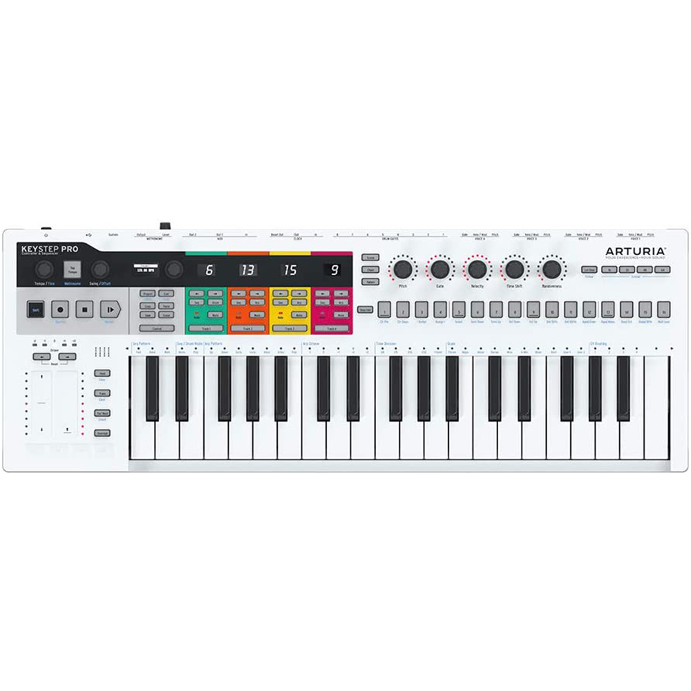 Arturia KeyStep Pro 37-key Keyboard Controller & Sequencer with Studio Monitor Headphones & Sustain Pedal Bundle