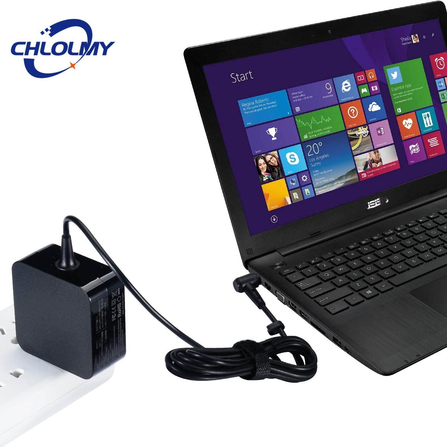 Antoble AC Adapter Charger Cable Cord for Gateway MS2370, NE51B18u, VG70 Laptops Power Supply