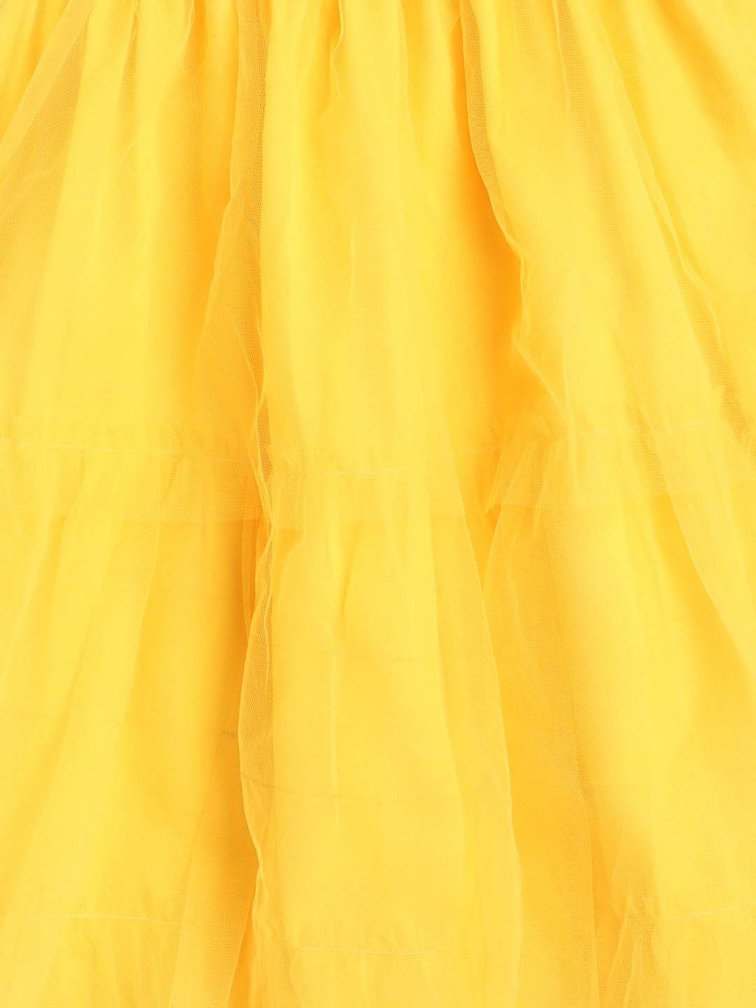 The Magic Wand Kids Yellow Embellished Lehenga Cholis