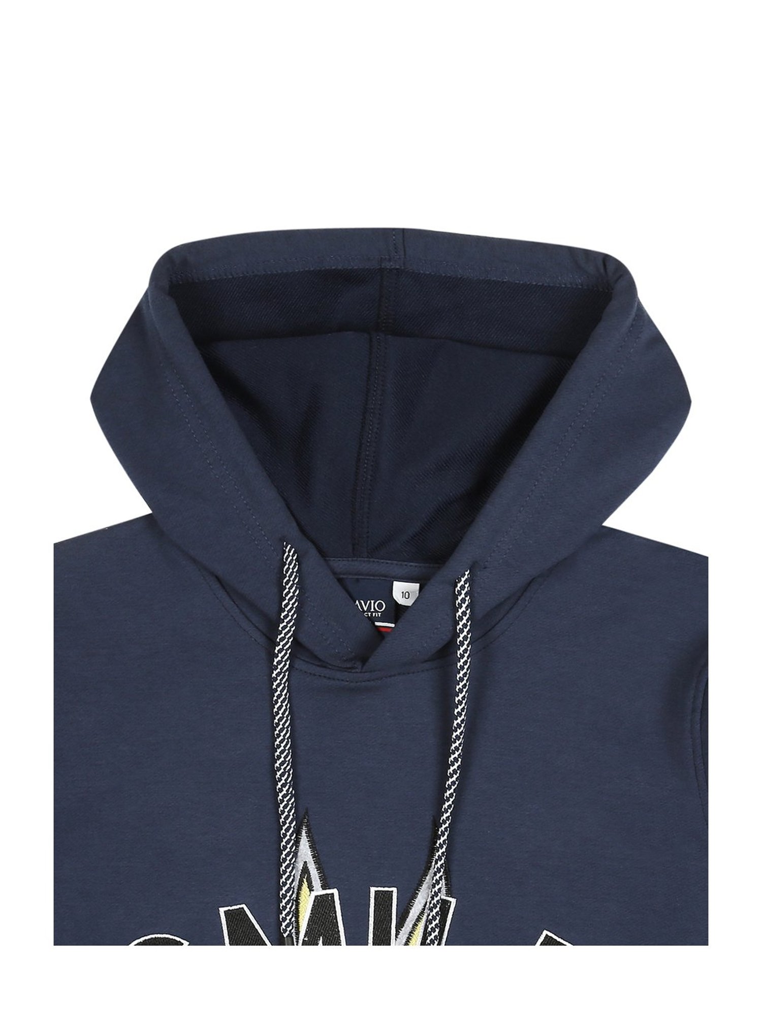 Cavio Boys Navy Printed Full Sleeves T-Shirt