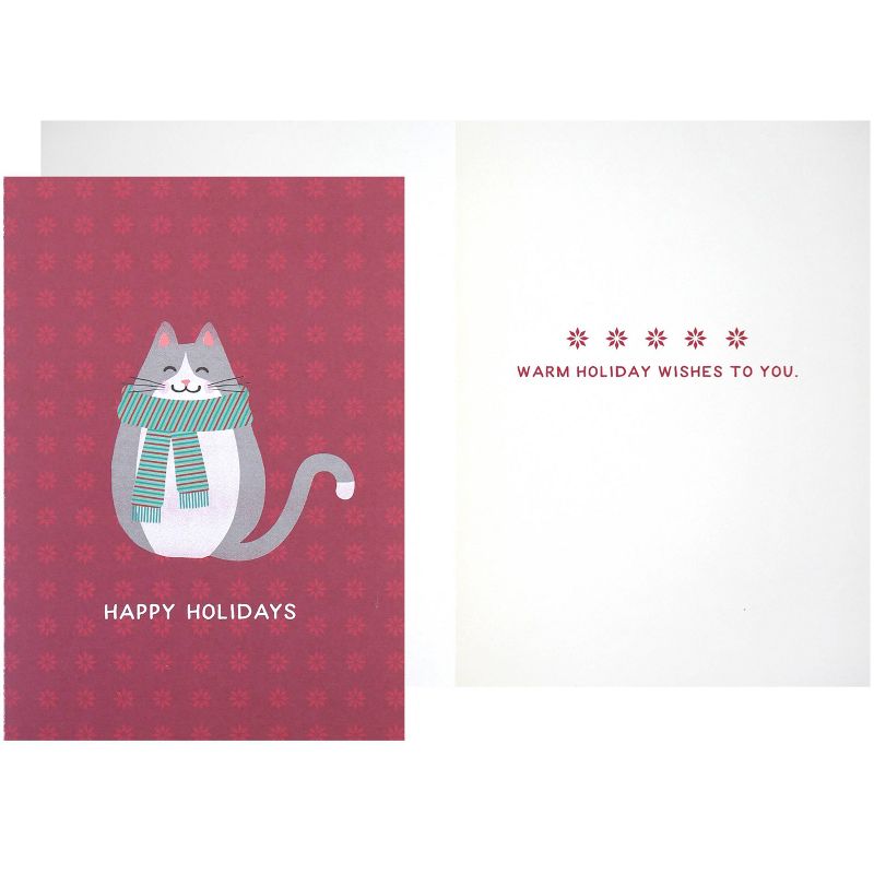 Green Inspired Kitten Boxed Cards 16ct