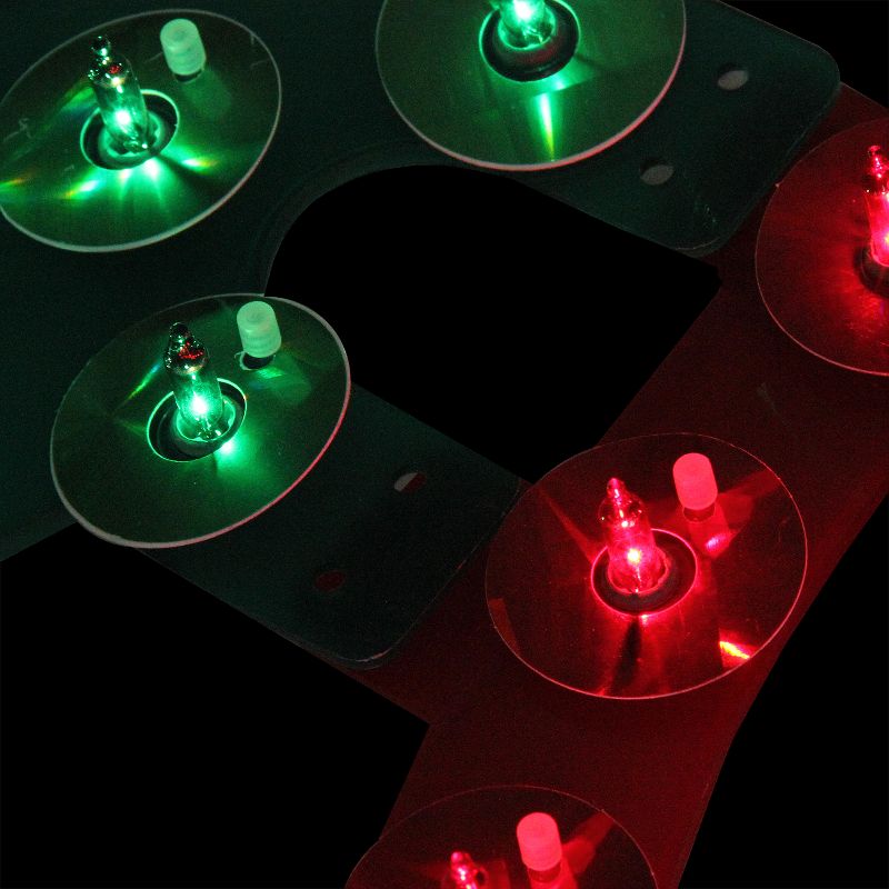 J. Hofert Co 160ct Pre-Lit Dazzling Swag with Bow Decorative Hanging Christmas Swag Green/Red - 6' Green Wire