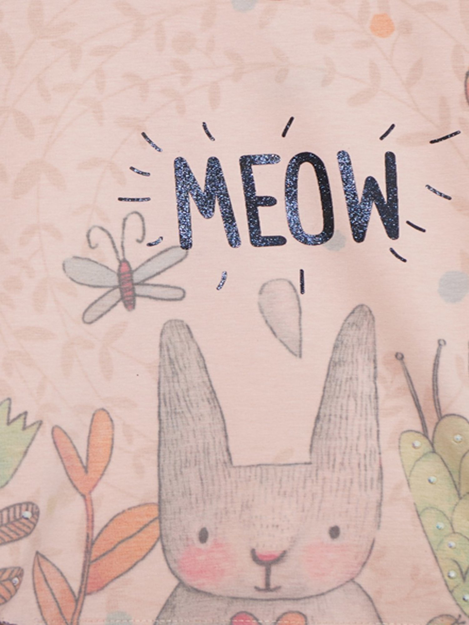 ZIAMA Kids Peach Printed Top