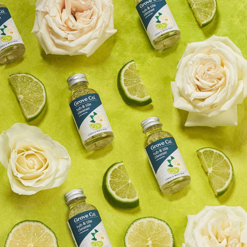Grove Co. Tub & Tile Cleaner Concentrates - Citron & White Rose - 2pk