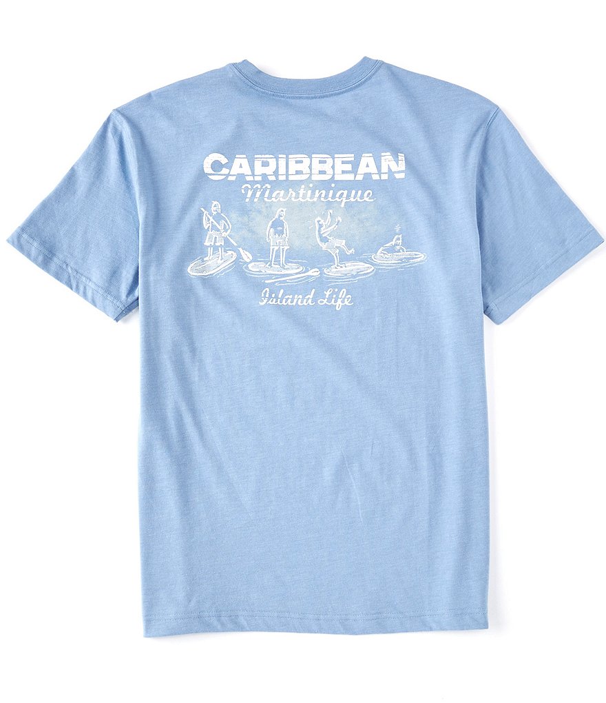 Caribbean Island Life Short-Sleeve Screen Print Tee