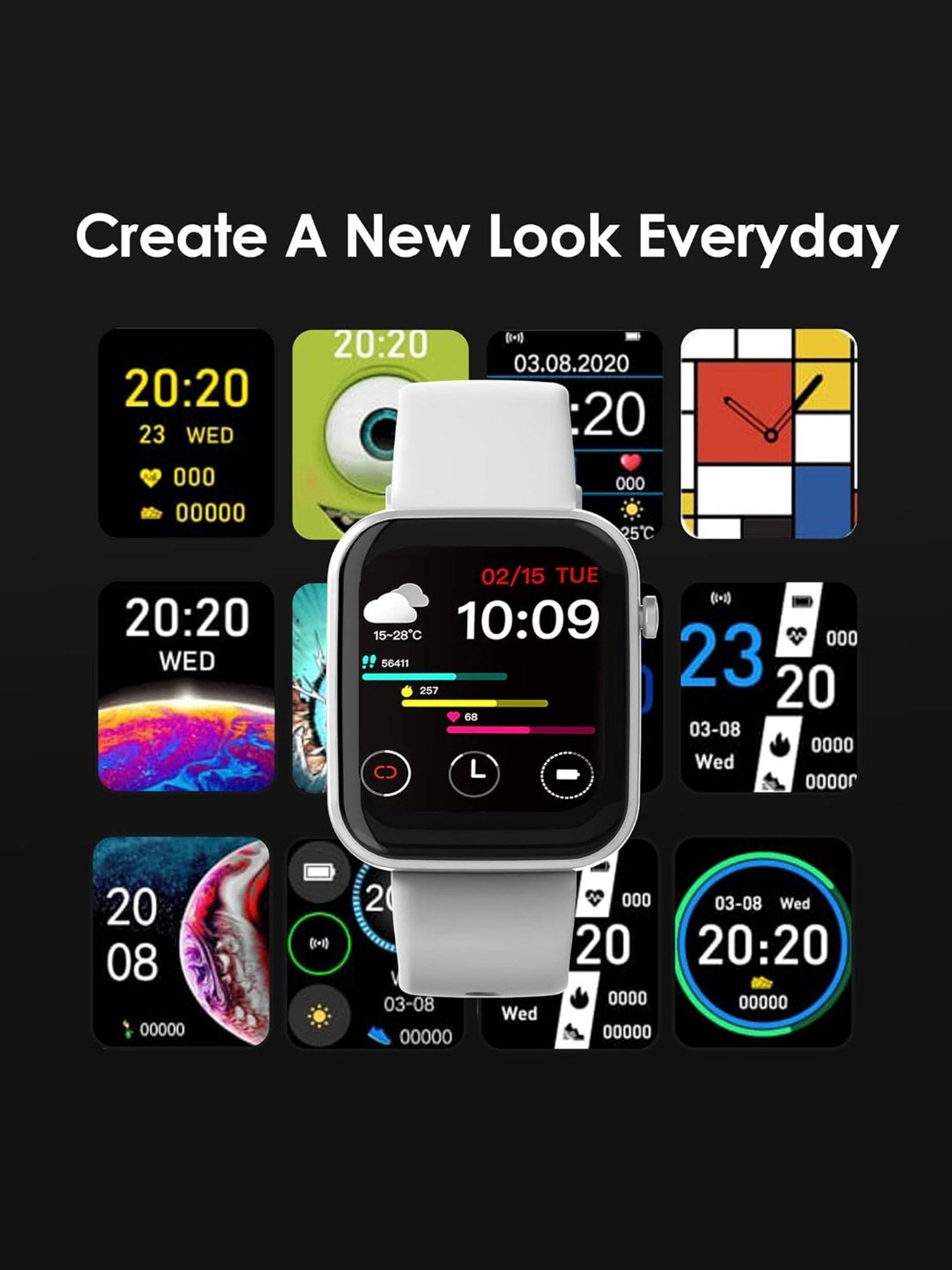 Probus P15 Full Touch Screen Smartwatch (Grey)