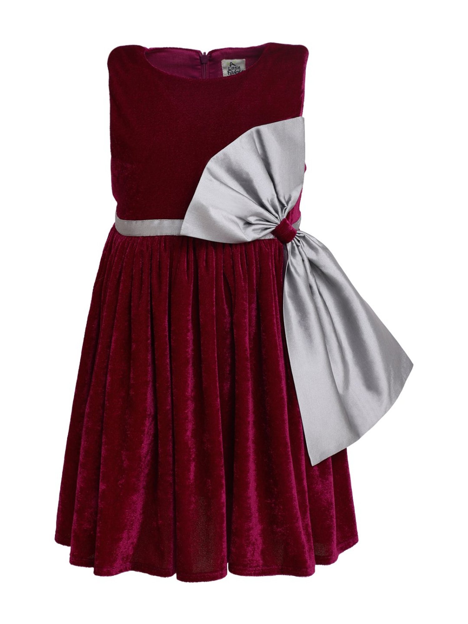 A Little Fable Kids Purple Party Dress