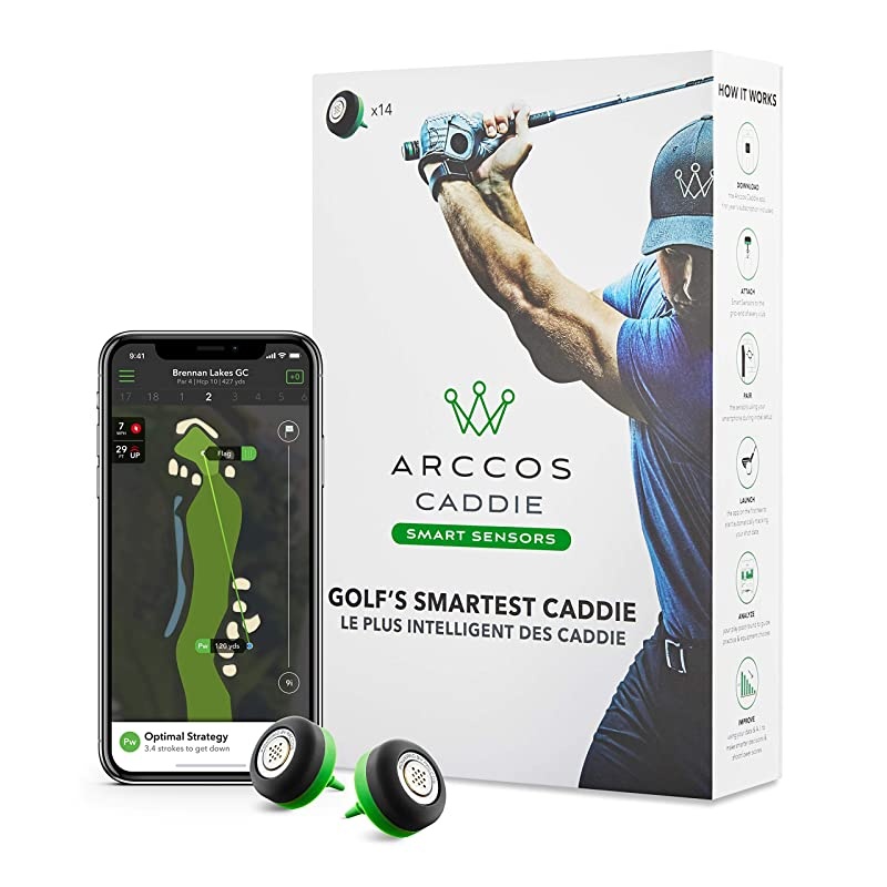 Caddie Smart Sensors Featuring Golf's First-Ever A.I. Powered GPS Rangefinder