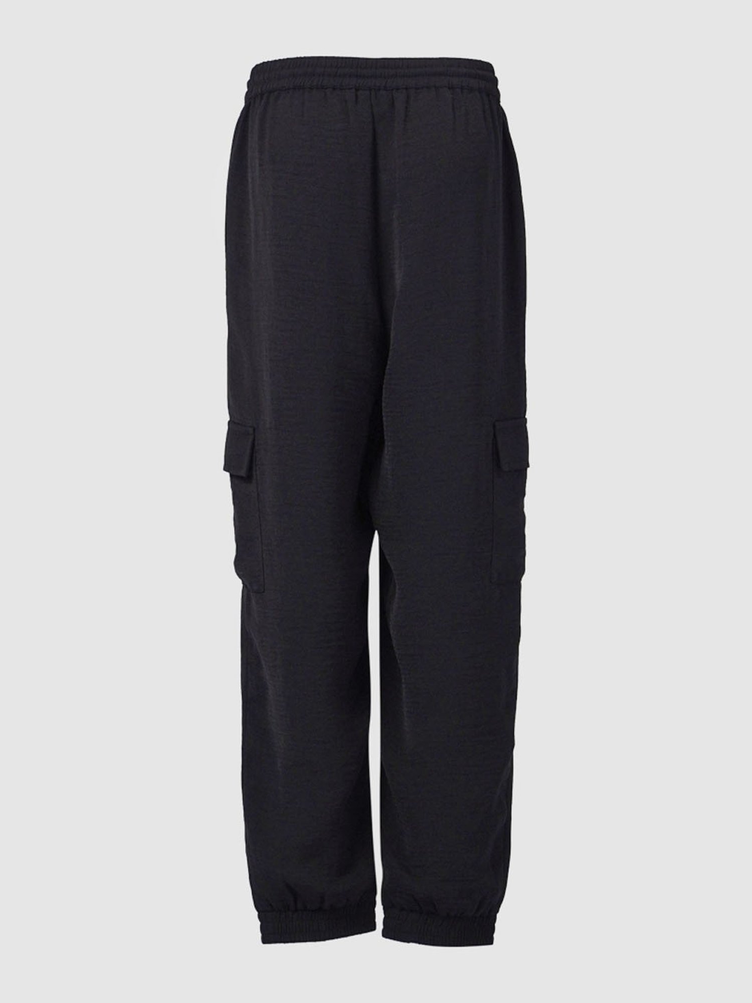 Girls ONLY Black Solid Cargo Joggers