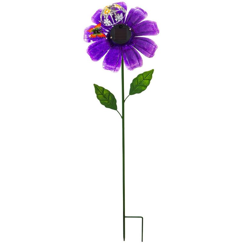 Evergreengarden 38"H Secret Solar Garden Stake, Purple