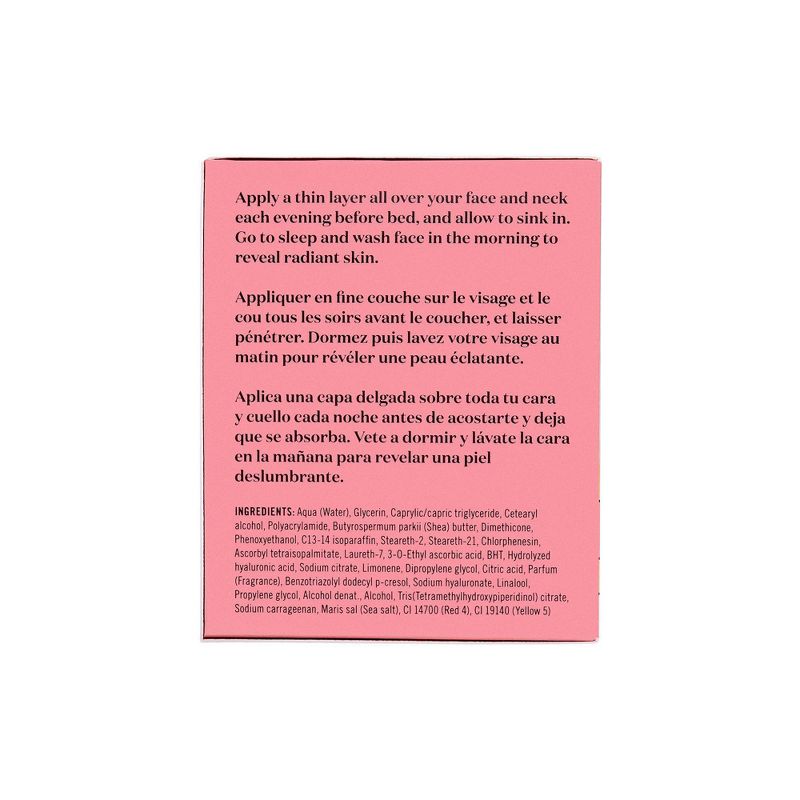 Soap & Glory Glow to Sleep Vitamin C Radiance-Boosting Sleep Mask - 1.69 fl oz