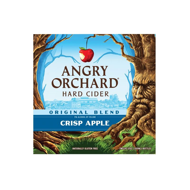 Angry Orchard Crisp Apple Hard Cider - 12pk/12 fl oz Cans