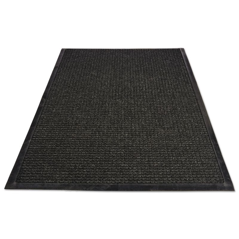 4'x6' Rectangle Solid Floor Mat Black - Guardian