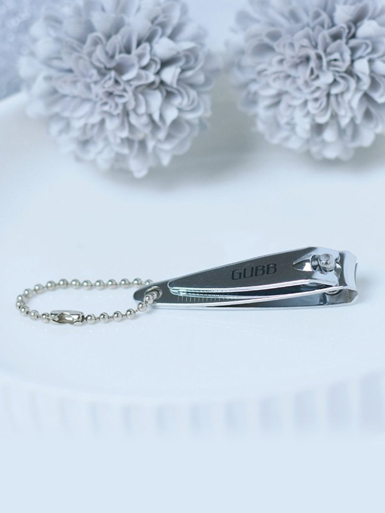 GUBB Finger Nail Clipper with Keychain, Stainless Steel Nail Cutter