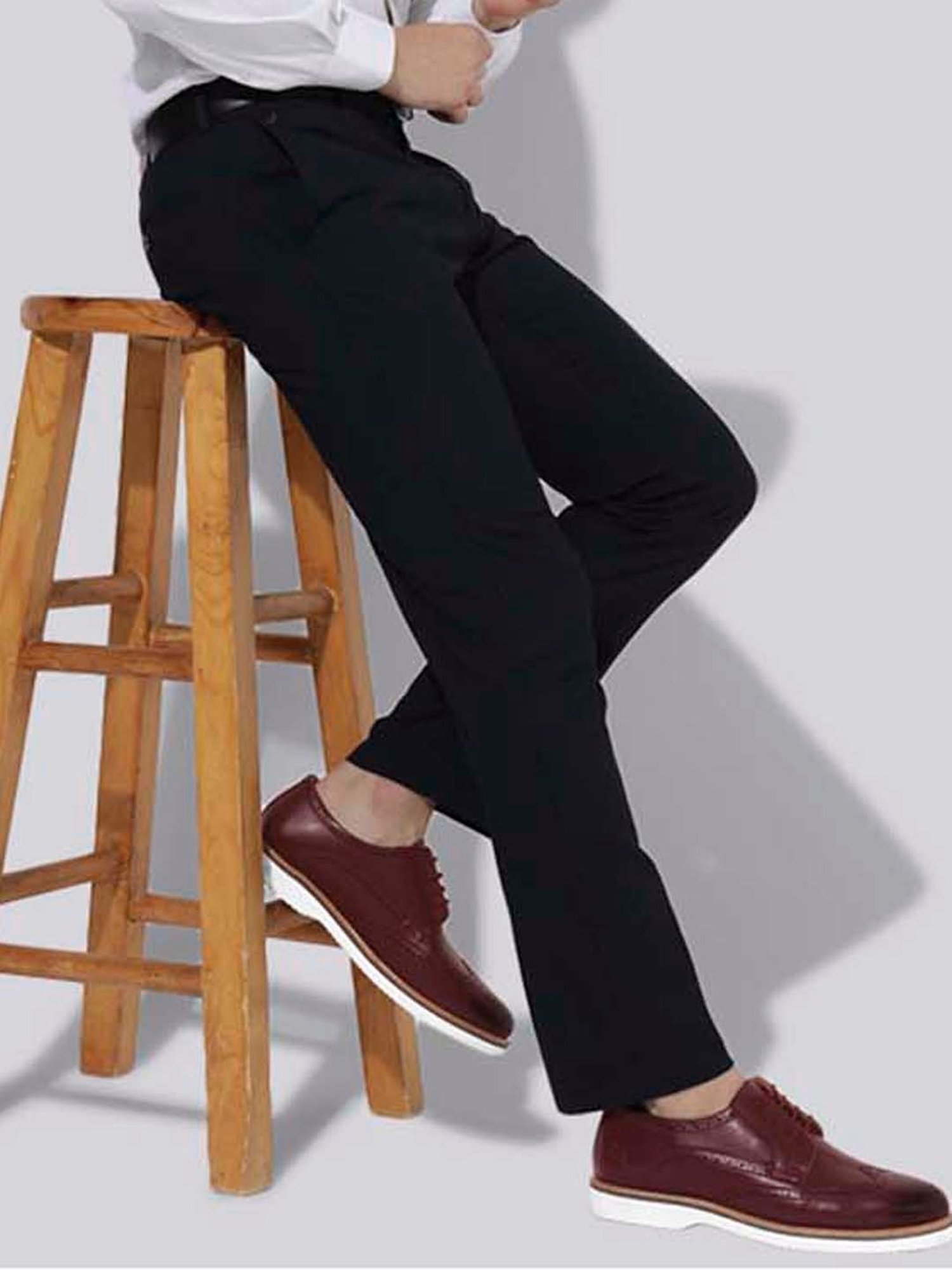 Neemans Men's Burgundy Brogue Shoes