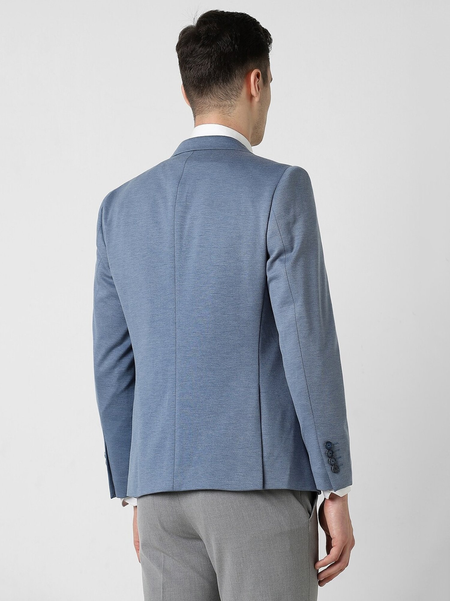 Vastramay Black Regular Fit Blazer