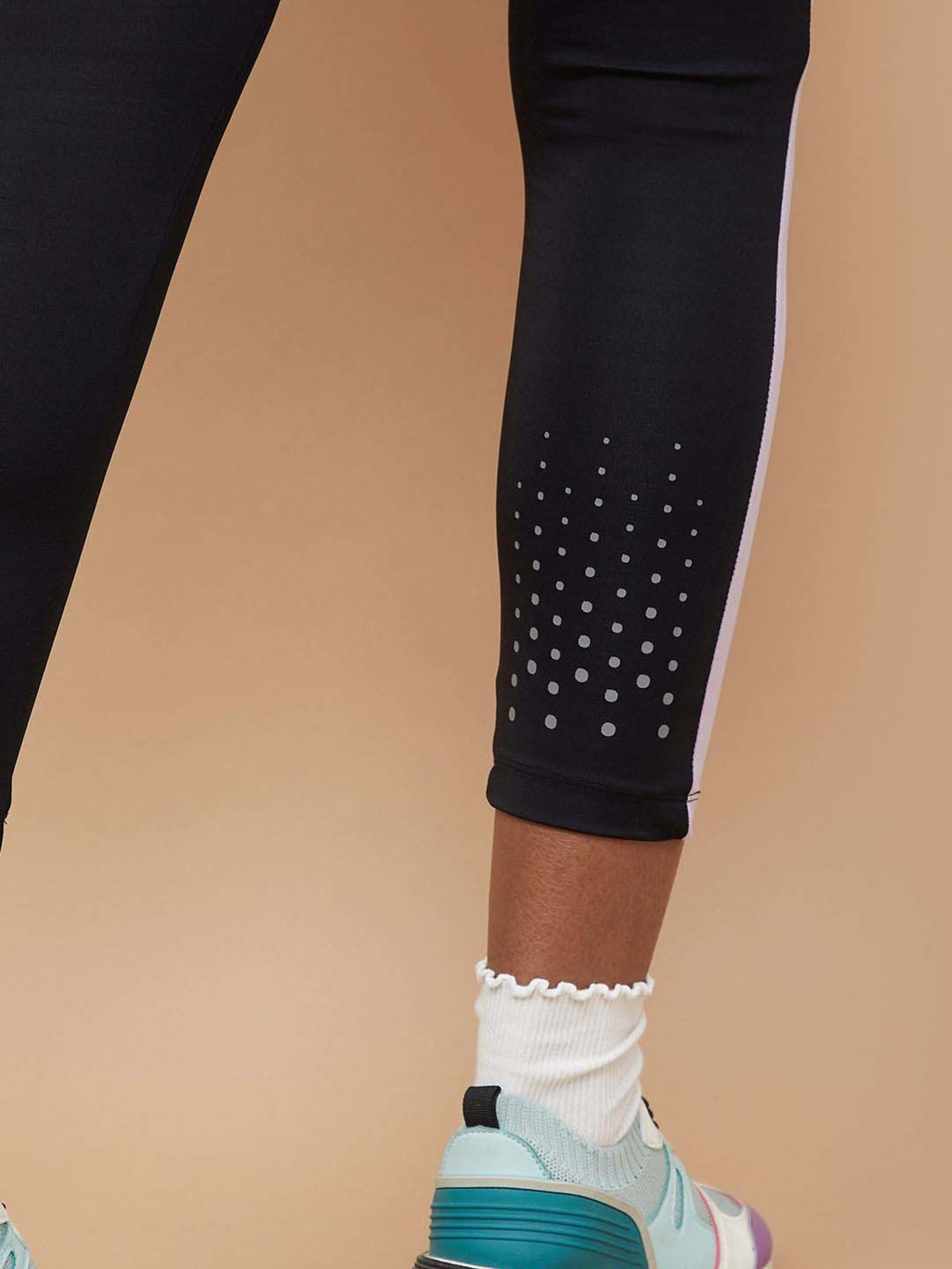KAPPA Black Printed Sports Tights