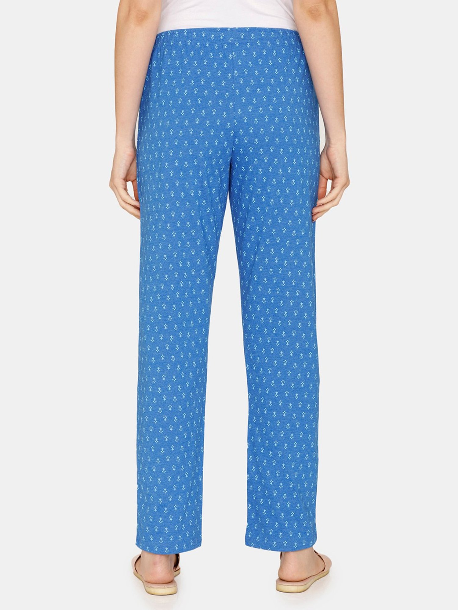 Rosaline by Zivame Blue Printed Pyjamas