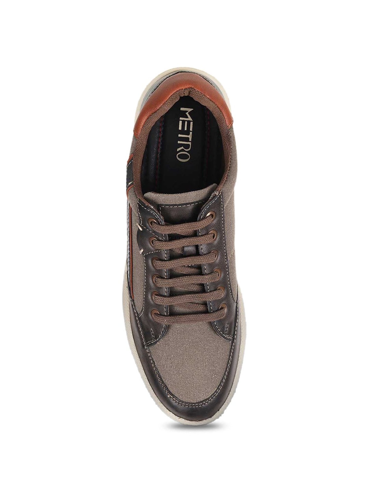 Metro Men's Brown Casual Sneakers