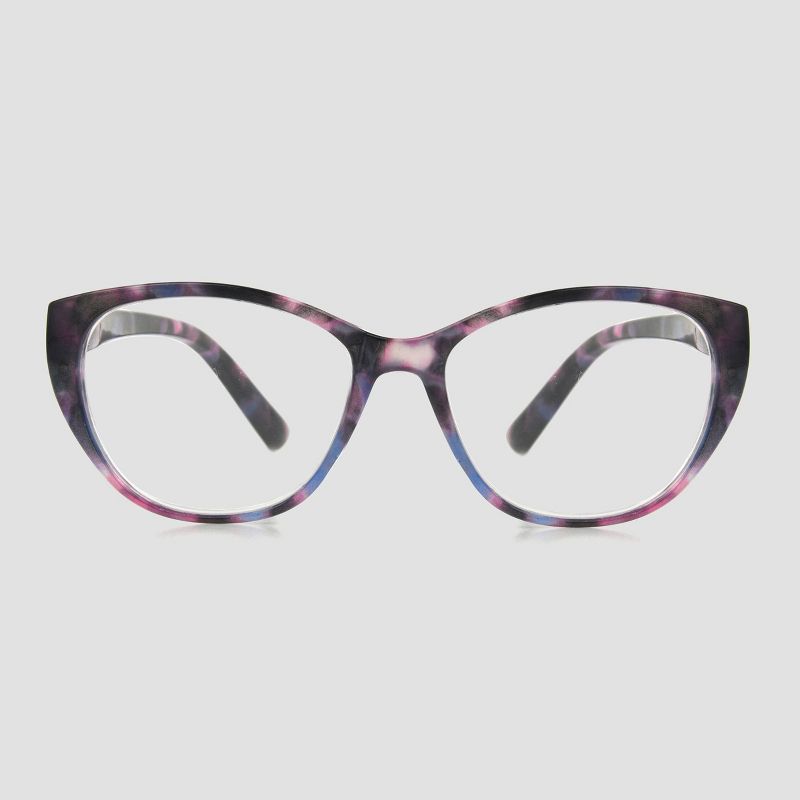 Women's Cateye Blue Light Filtering Glasses - A New Day™ Black/Pink