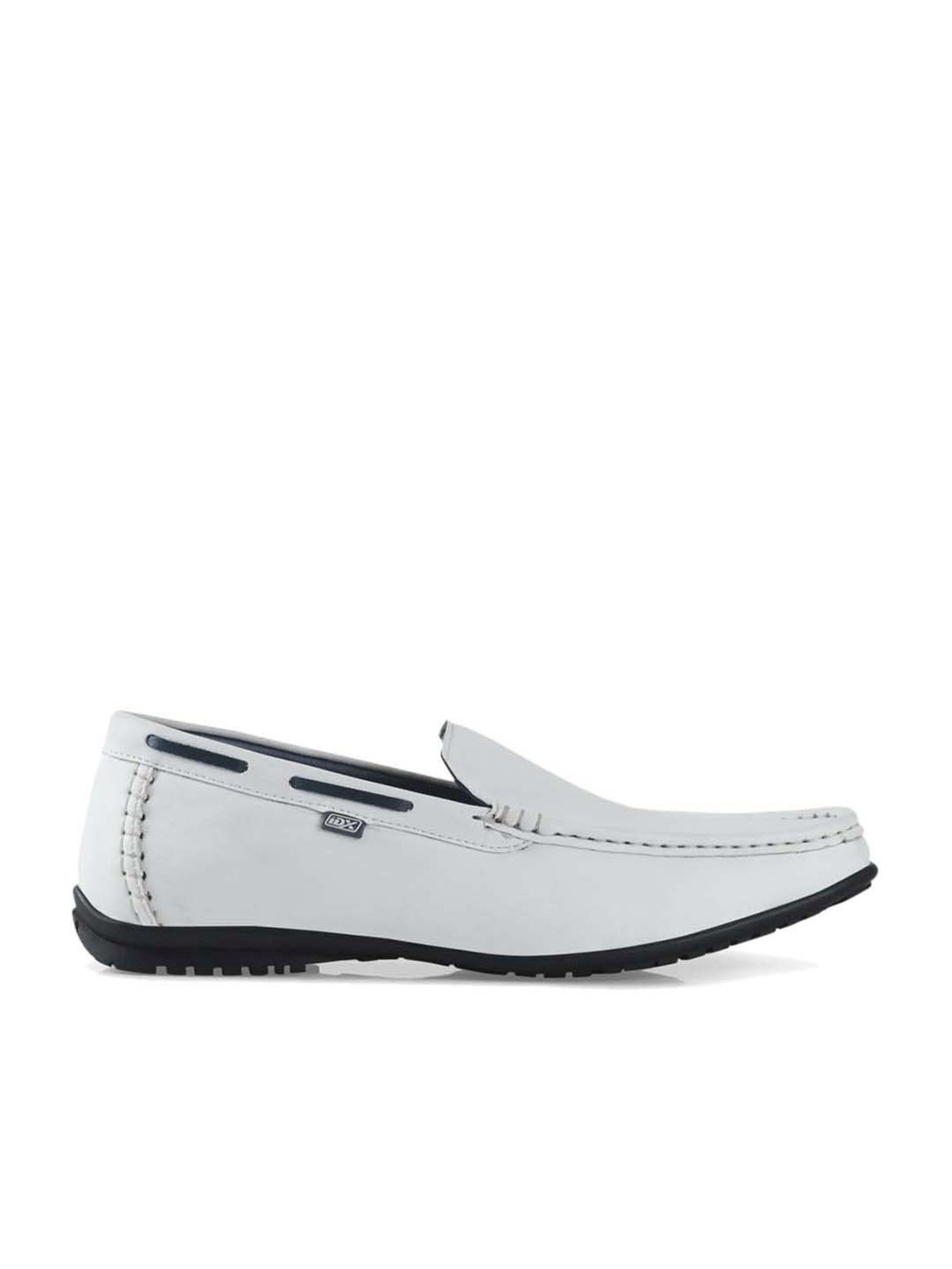 ID Men's White Casual Loafers