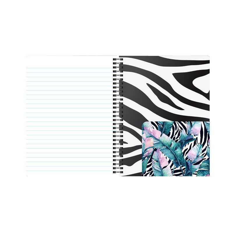120 sheet 1 Subject Spiral Notebook 7"x5" Exotic Vacation Collection Botanical 100% Tree Free - Geo SweetStainable