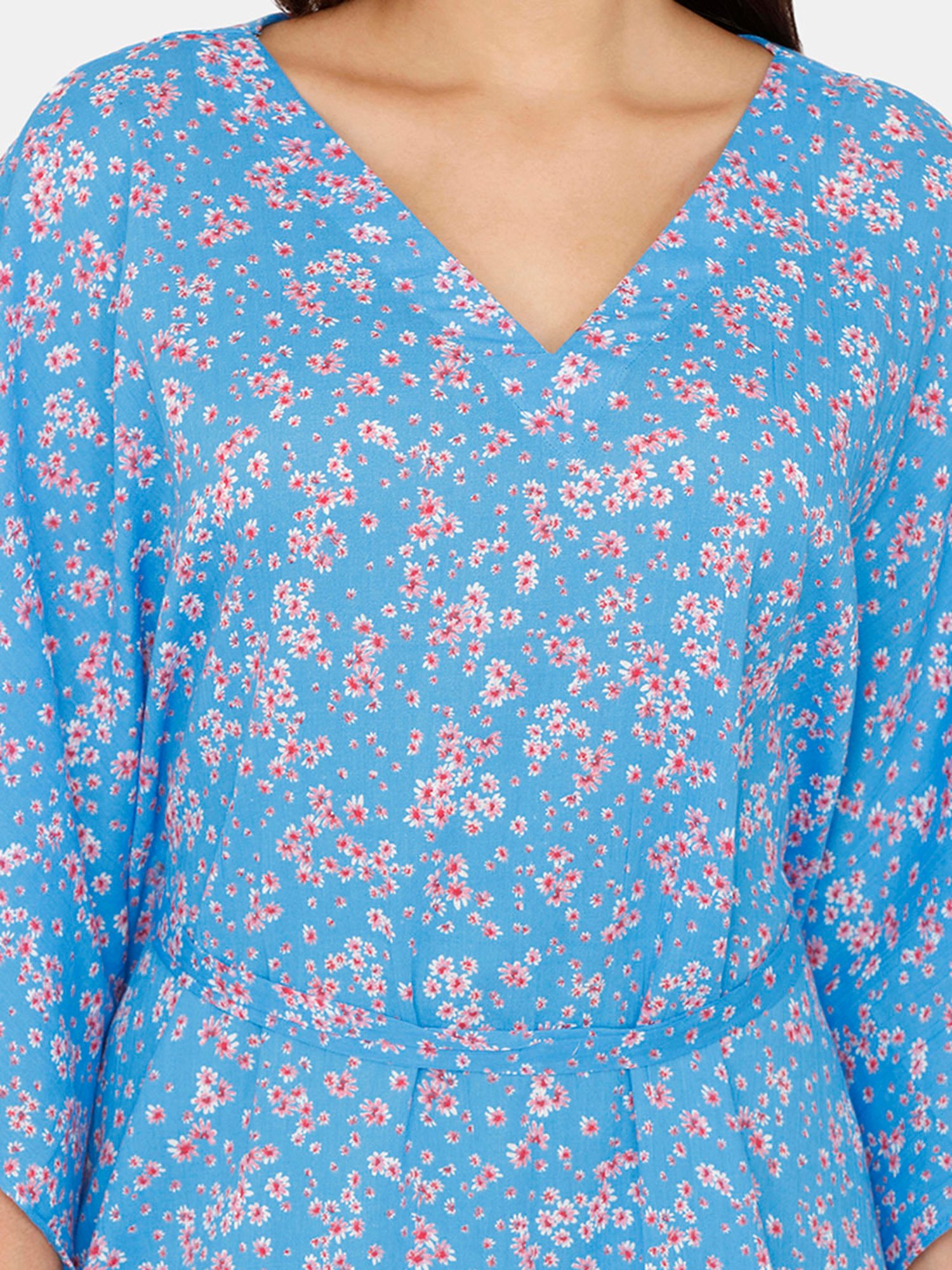 Coucou by Zivame Blue Printed Coverup Kaftan