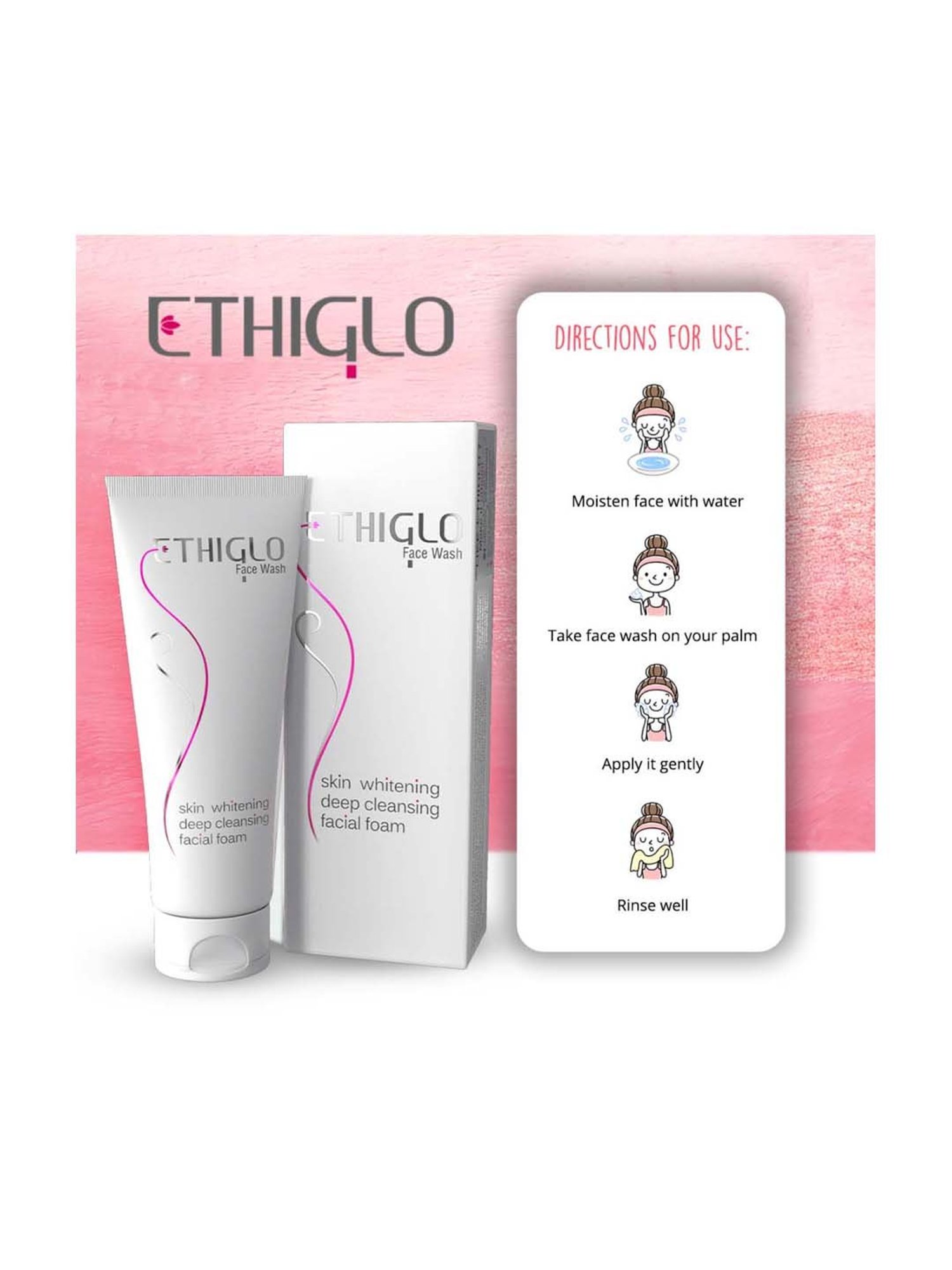 Ethiglo Skin Whitening Face Wash - Pack of 3 (200 ml Each)