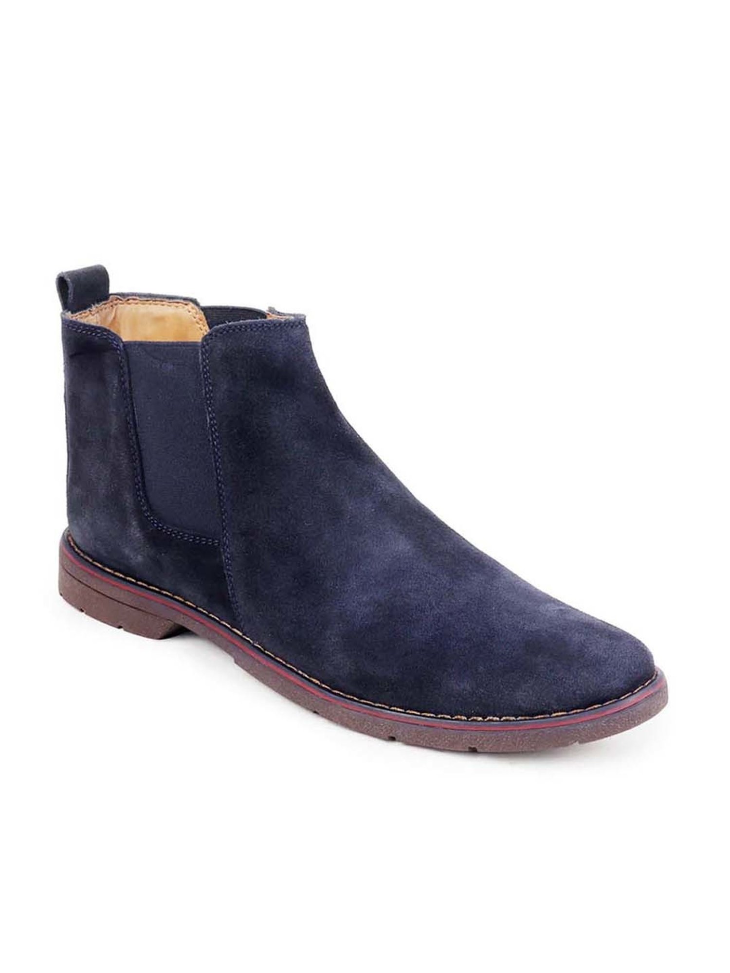 Fausto Men's Navy Chelsea Boots