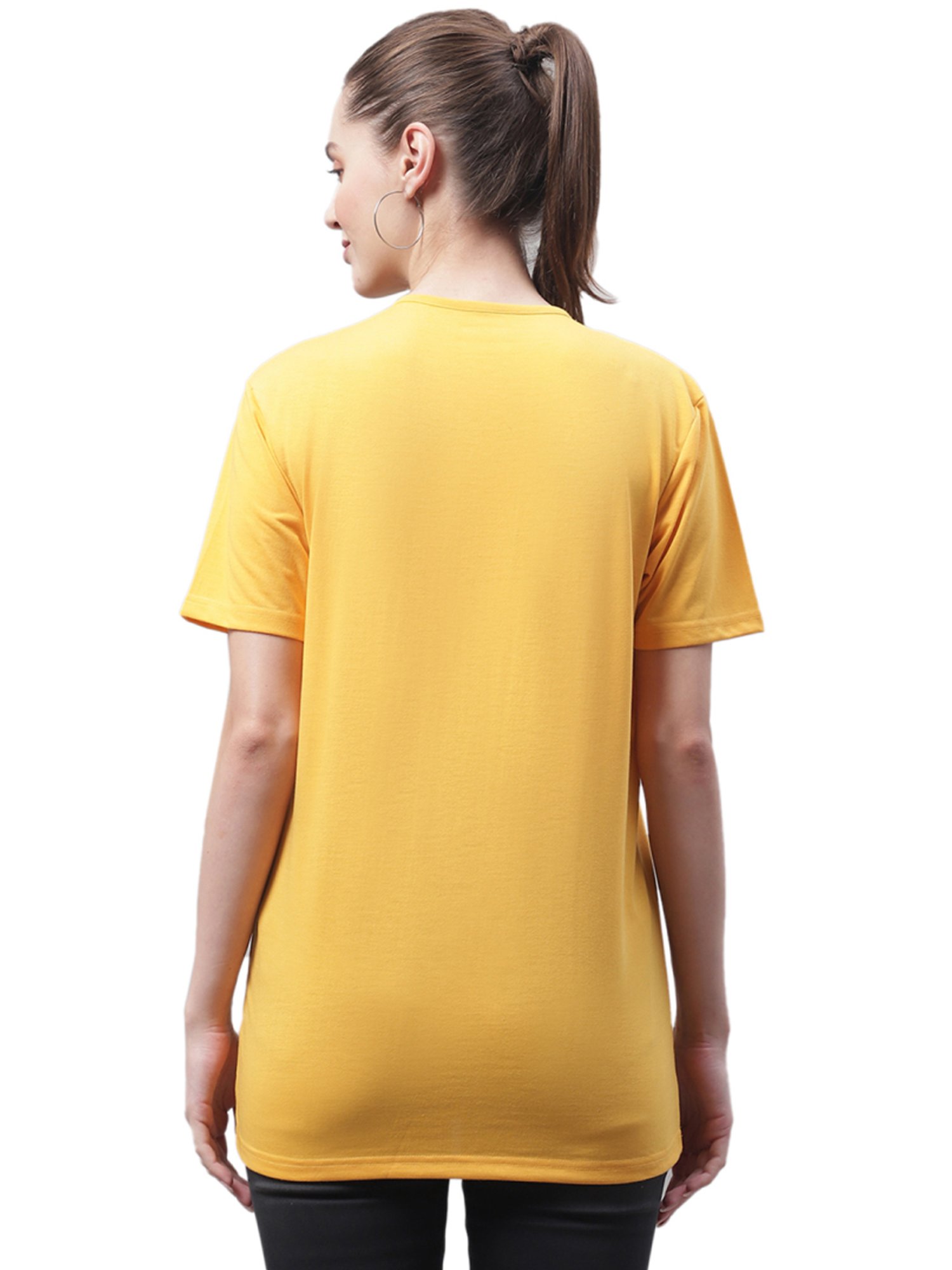 Vimal Jonney Yellow & Grey Cotton Logo T-Shirt - Pack Of 2