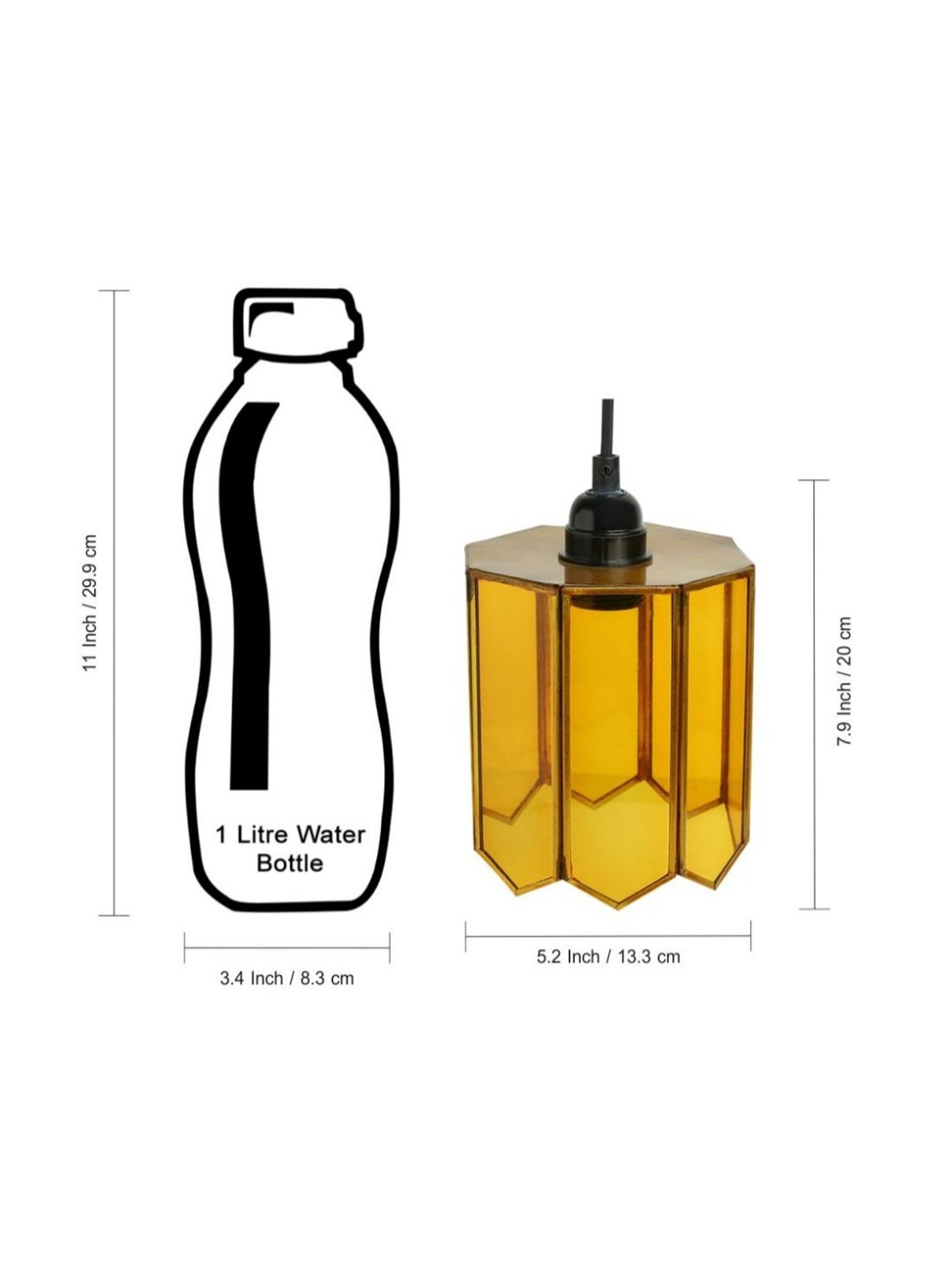 Pure Home and Living Grey Glass Trophy Shaped Table Lamp Stand