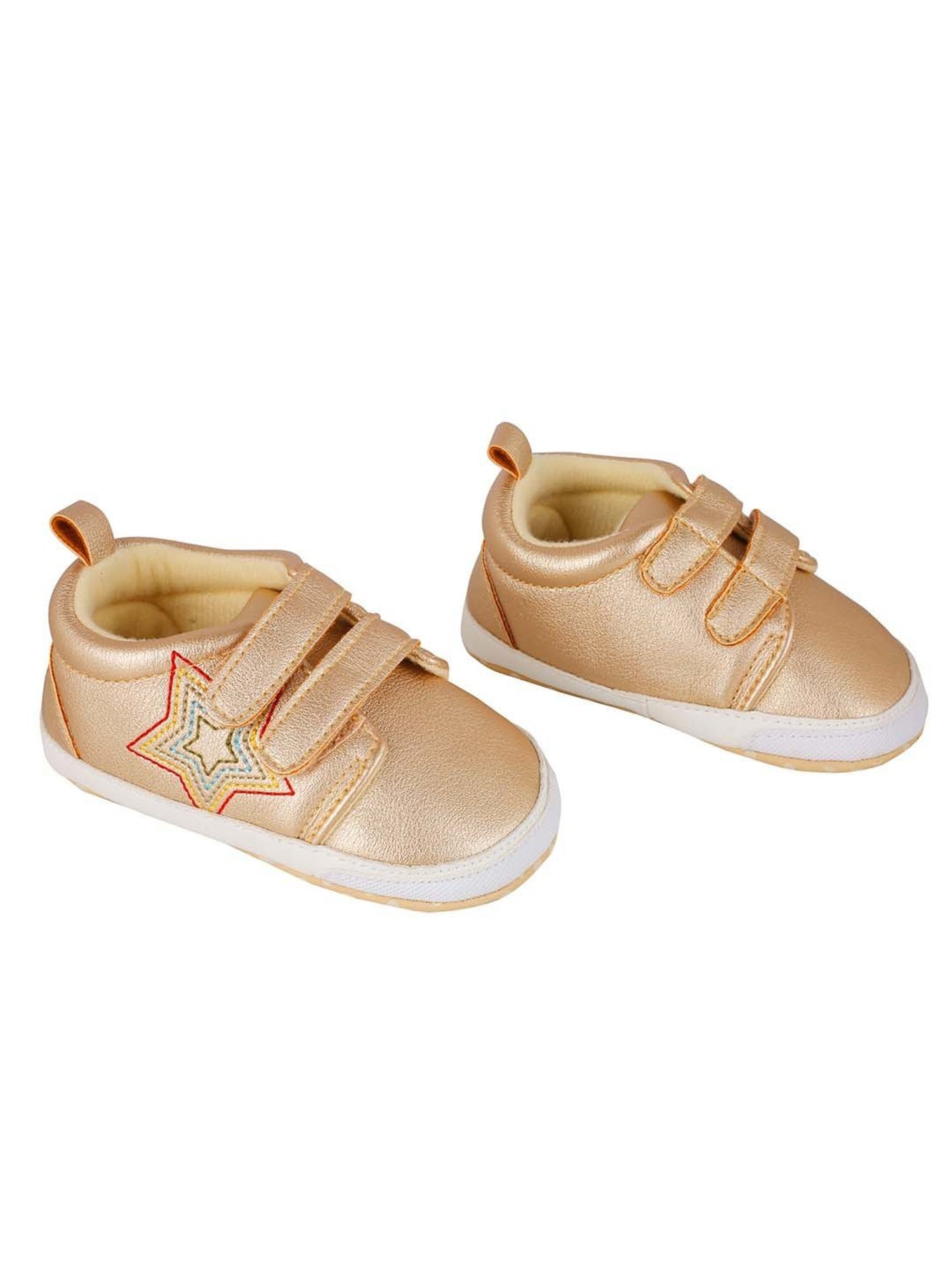 Baby Moo Kids Gold Casual Booties