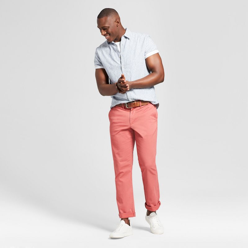 Men's Athletic Fit Hennepin Chino Pants - Goodfellow & Co™ Olive 32x32