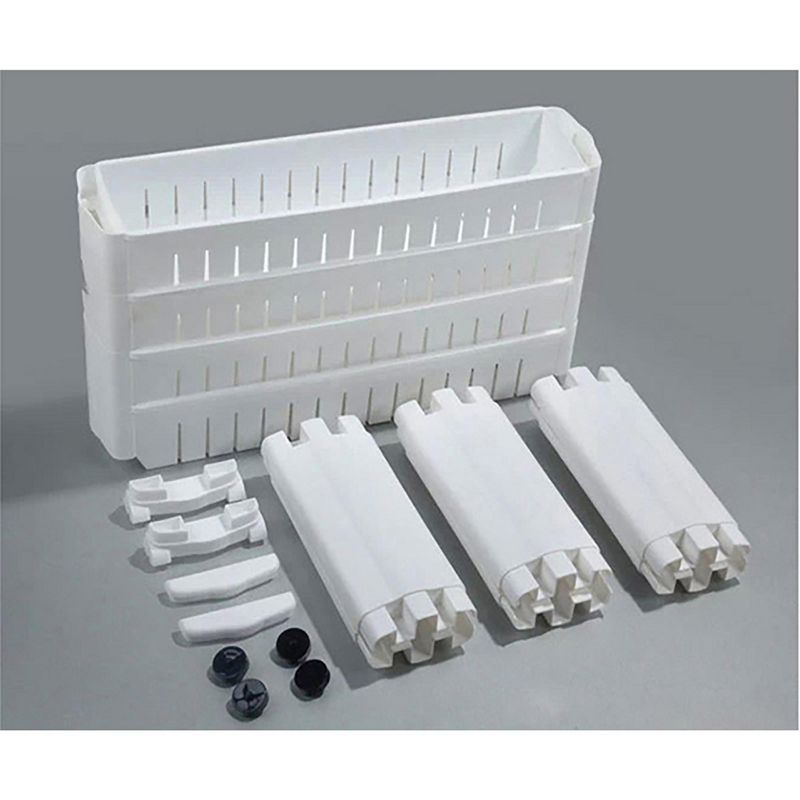 Basicwise Slim Storage Cabinet Organizer 4 Shelf Rolling Pull Out Cart Rack Tower with Wheels