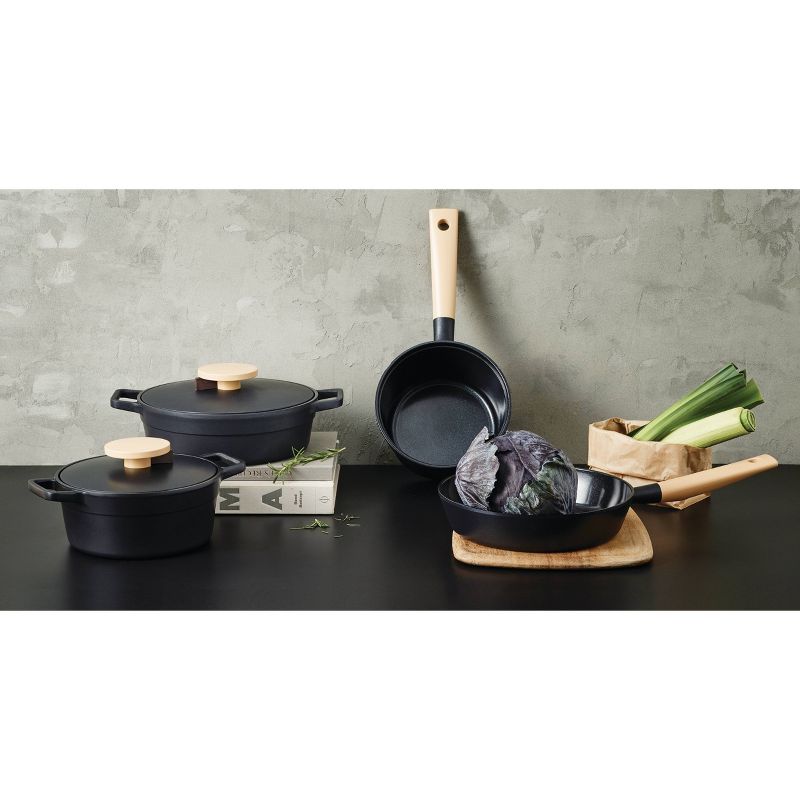 LocknLock Minimal 3qt Sauce Pan Black