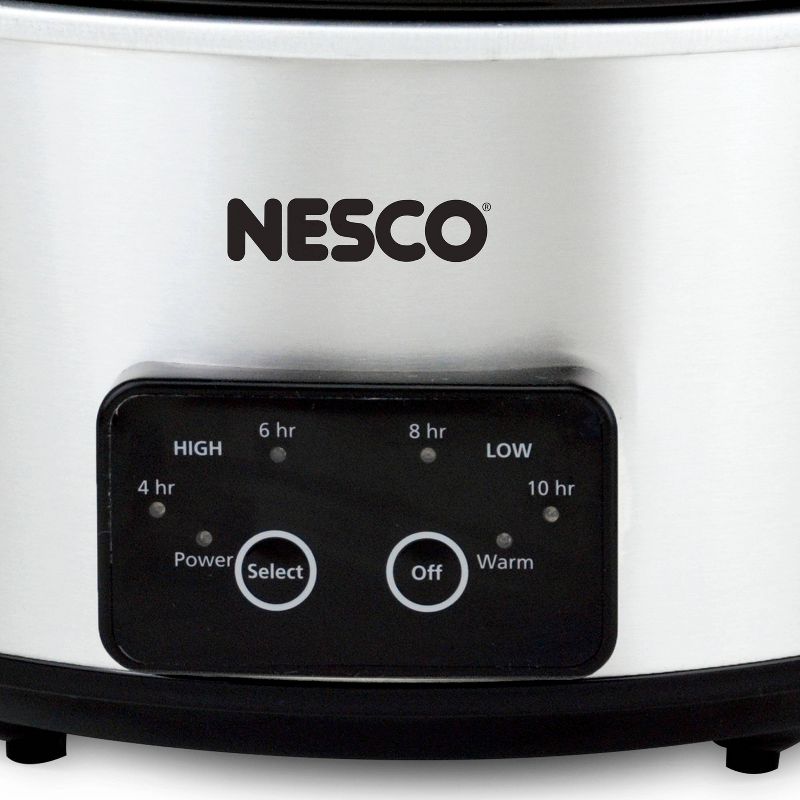NESCO Slow Cooker 4 Quart Digital Stainless Steel