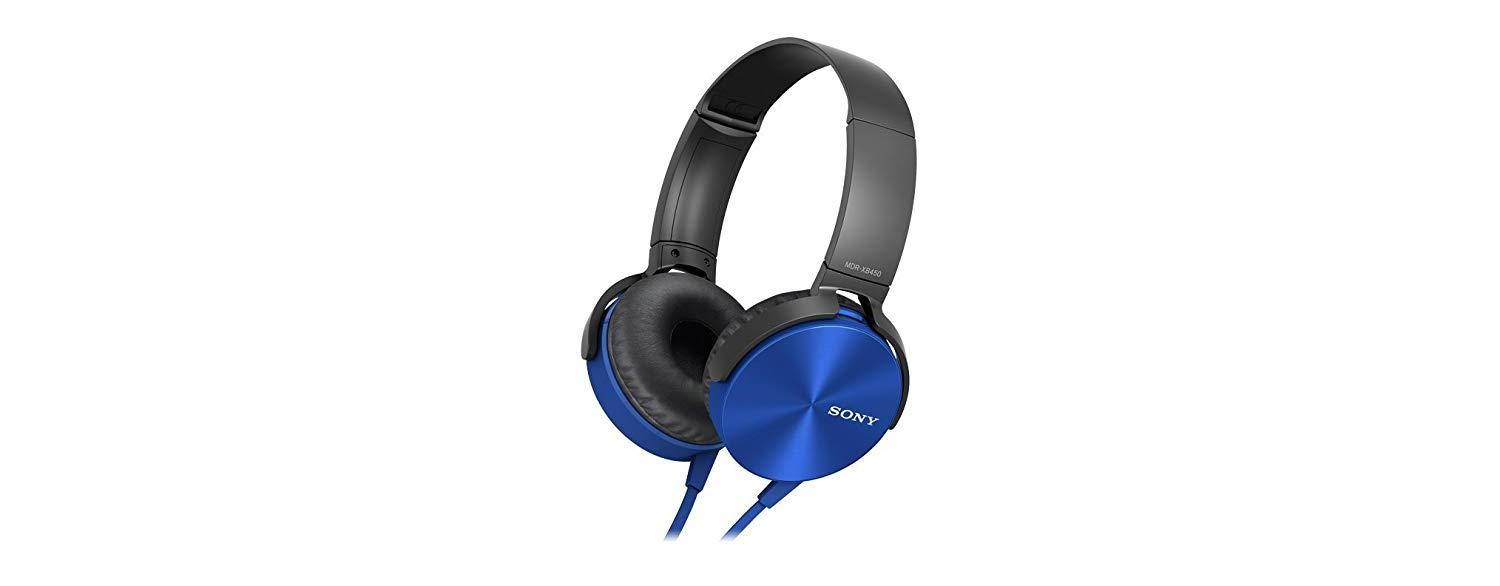 Sony MDR-XB450AP Extra Bass Headphone - Blue (International Version U.S. warranty may not apply)
