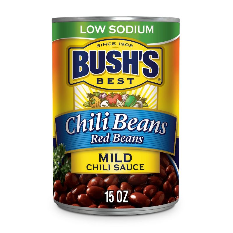 Bush's Low Sodium Mild Chili Beans - 15oz