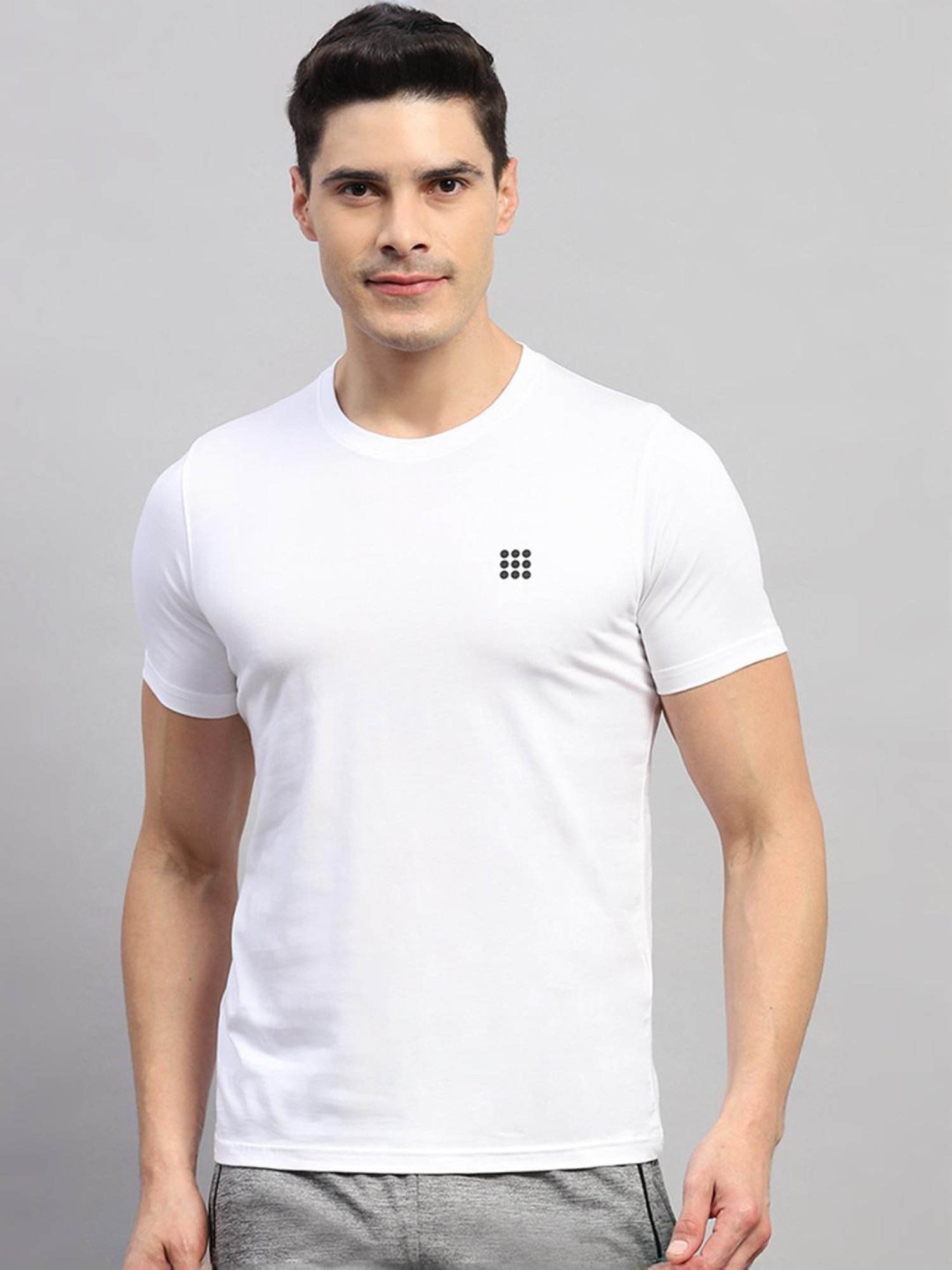 Rock.it White Cotton Regular Fit T-Shirt