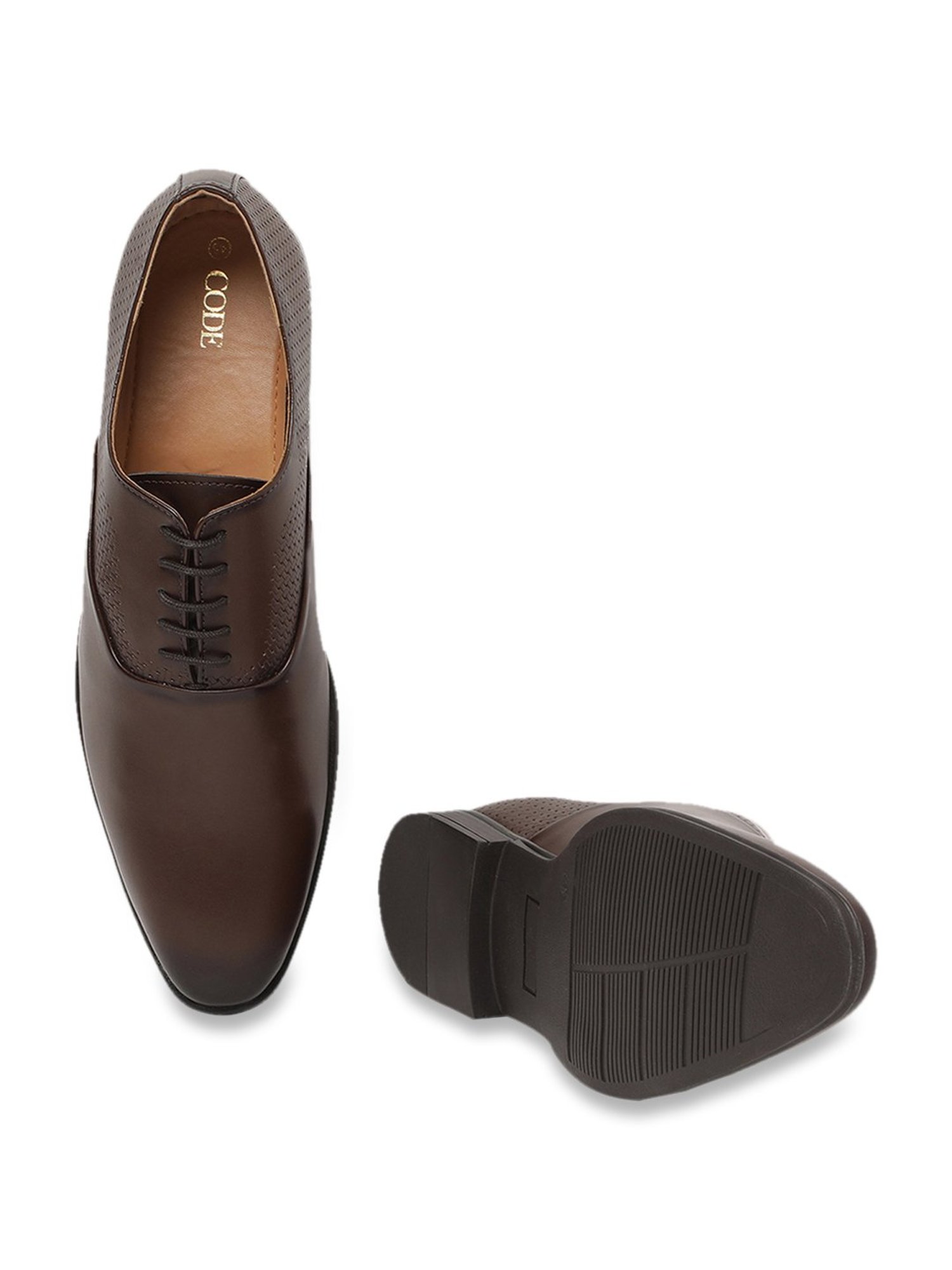 Code by Lifestyle Men's Brown Oxford Shoes