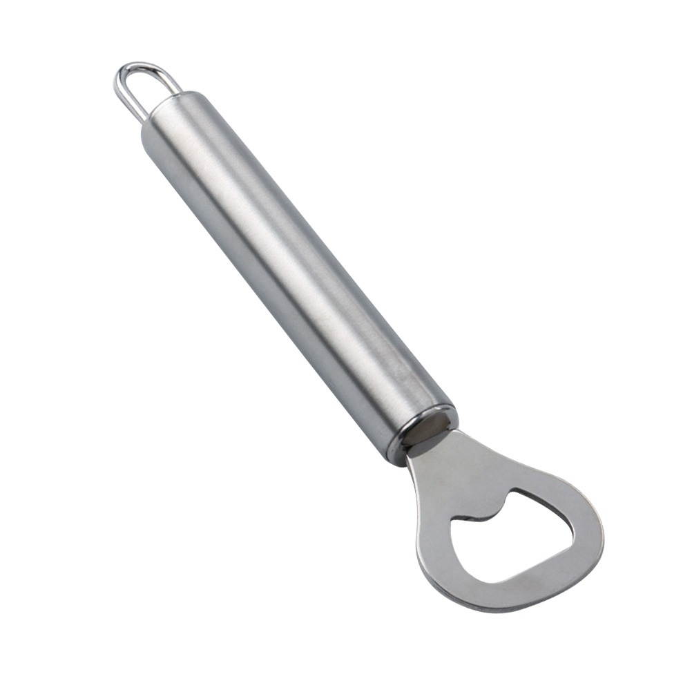 Stainless Steel Bottle Opener Solid Multi-purpose Beer Bottle Opener with Long Straight Handle