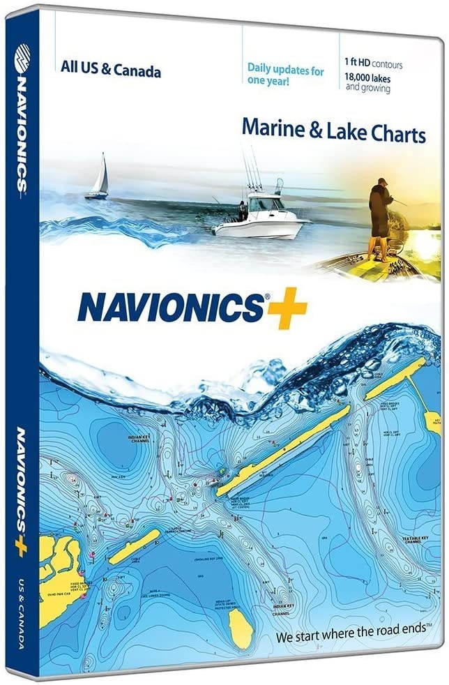 Navionics Garmin MSD/NAV+NI Plus - United States and Canada , Black ( Pack of 2 )