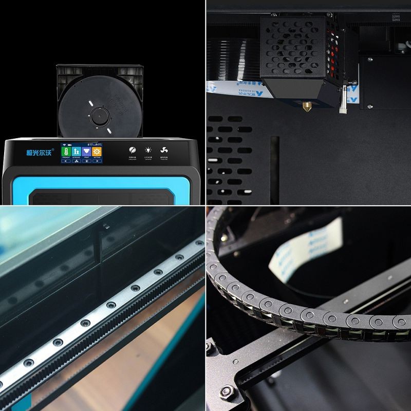 2020 New X5SA Pro 3D Printer High Precision Large Build Size Double Axis External Guide Rail and Titan Extruder, TRONXY 3D Printer