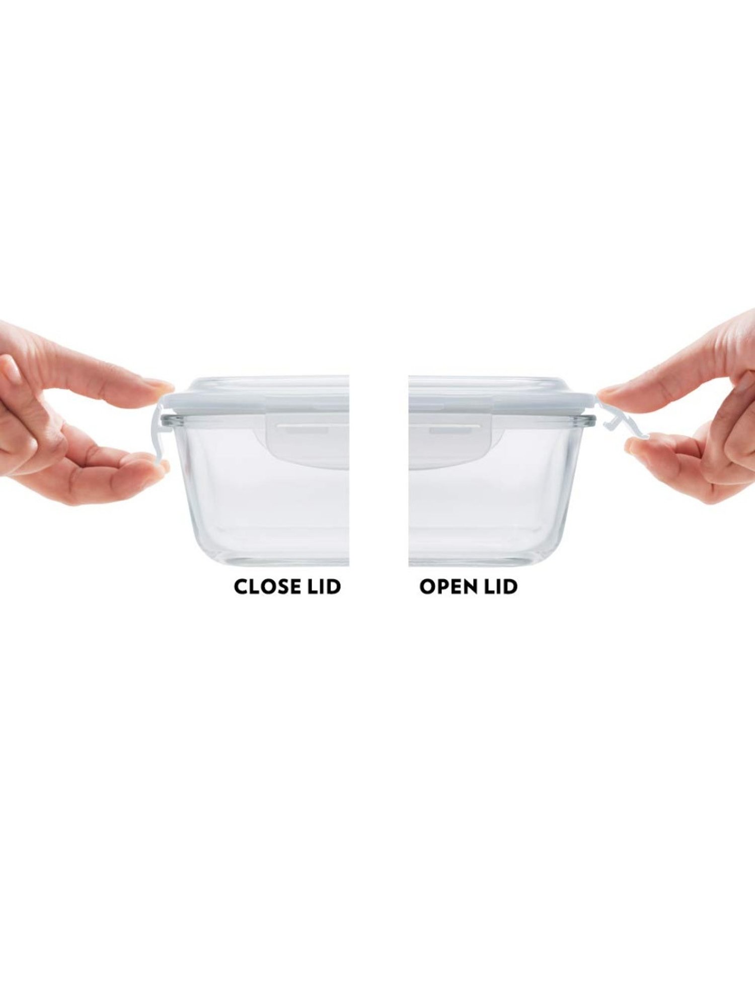 Borosil Blue Glass Leak Proof Lunch Box with Bag (320 ml)