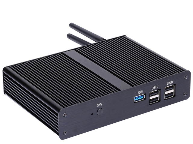 HUNSN Fanless Mini PC, Intel Celeron Quad Core J1900, Desktop Computer, HTPC, Nano/Kodi Box, Windows 10 Pro/Linux Ubuntu,BM11,AC WiFi/BT4.0/2COM/VGA/HDMI/USB3.0/4USB2.0/LAN,(8G RAM/512G SSD/1TB HDD)